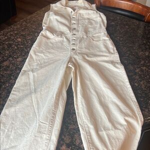 Levi's Cream Denim jumpsuit size small